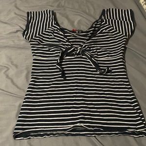 Hell Bunny Sweetheart Striped Top